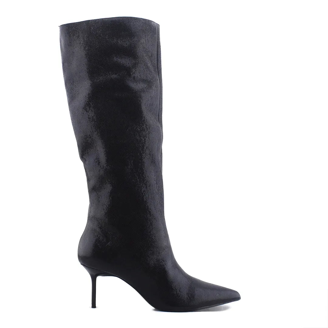 Zara Patent Knee High Boot
