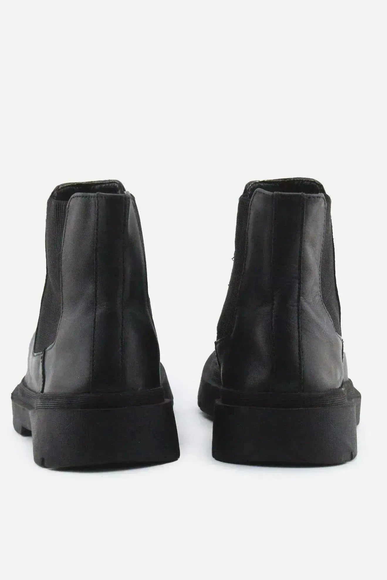 Zara Stretchable Chelsea Ankle Boots | 100% Authentic Leather - sundaybazar