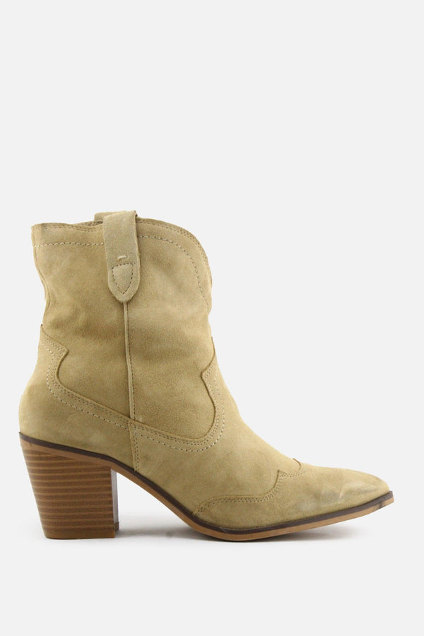 Stradivarius Block Ankle Boots | Suede