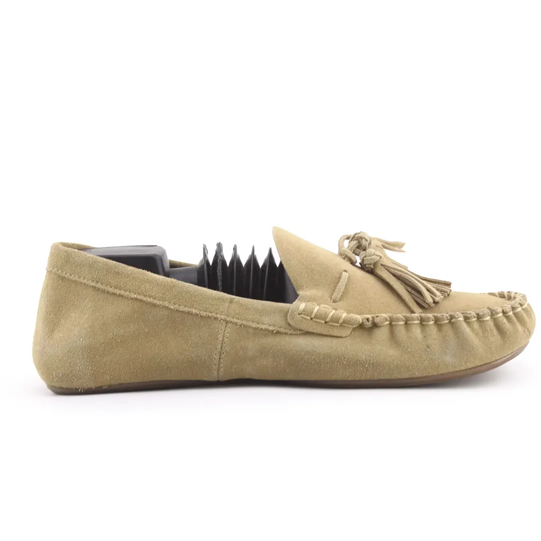 Zara Suede Penny Loafers