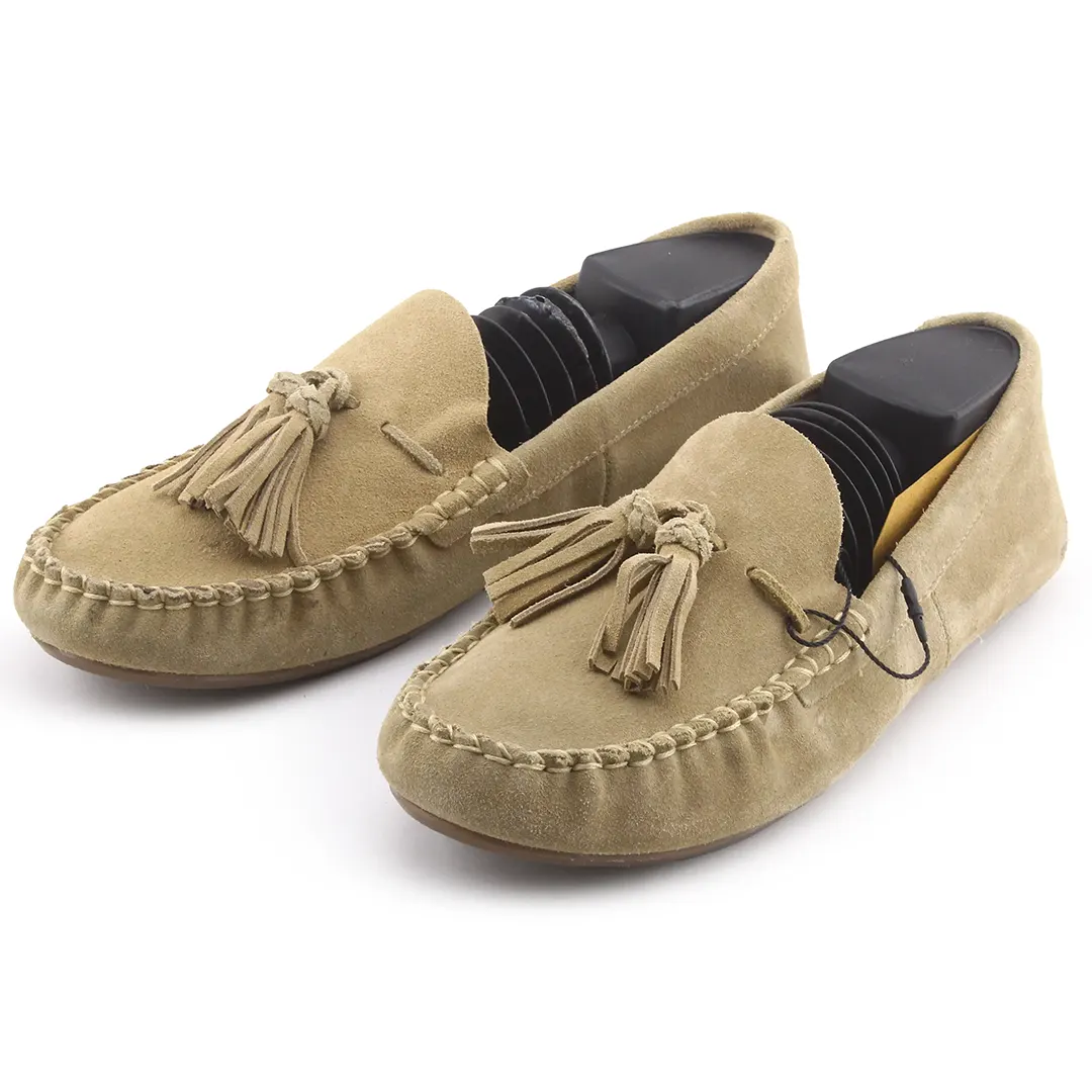 Zara Suede Penny Loafers
