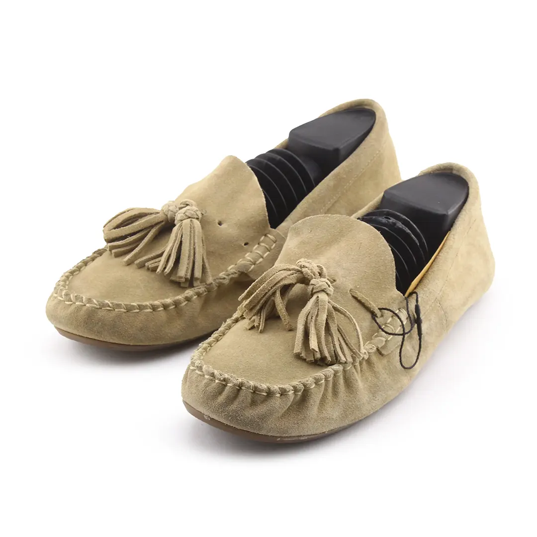 Zara Suede Penny Loafers