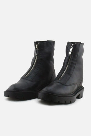 Zara Zipper Chelsea Ankle Boots | 100% Authentic Leather - sundaybazar