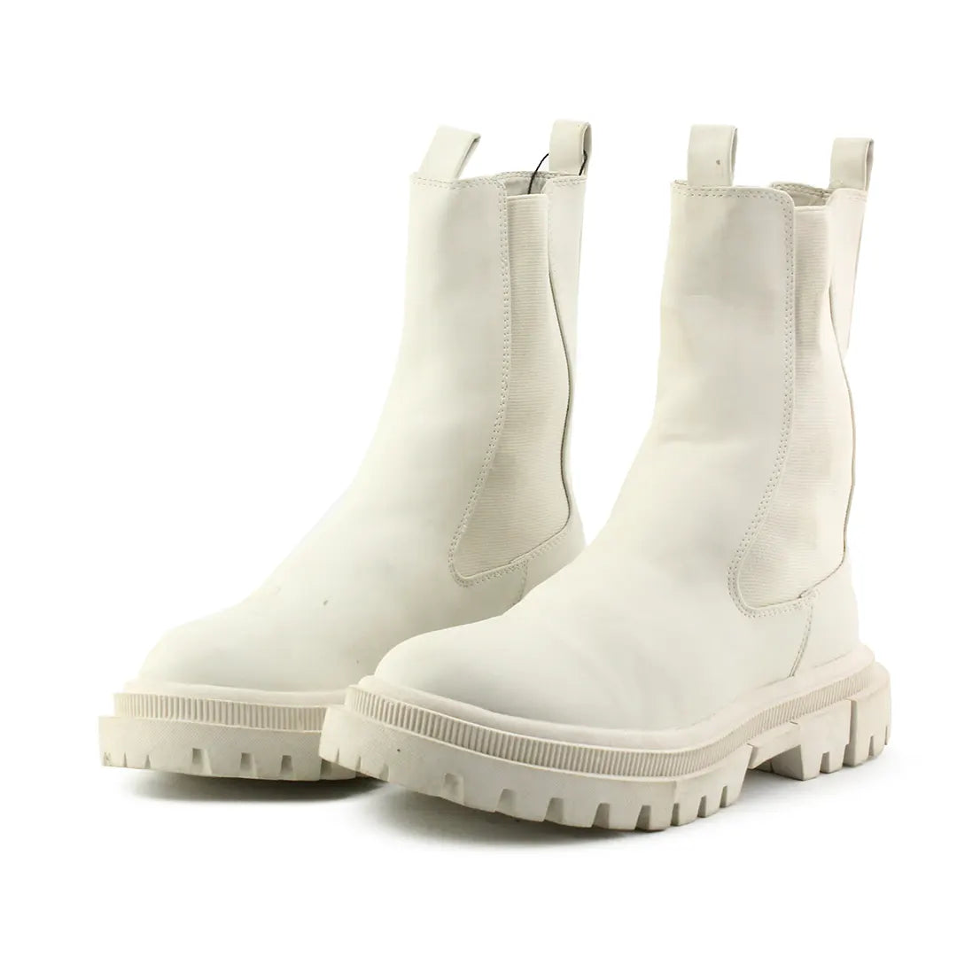 Bershka Stretchable Ankle Boot | 100% Authentic Leather