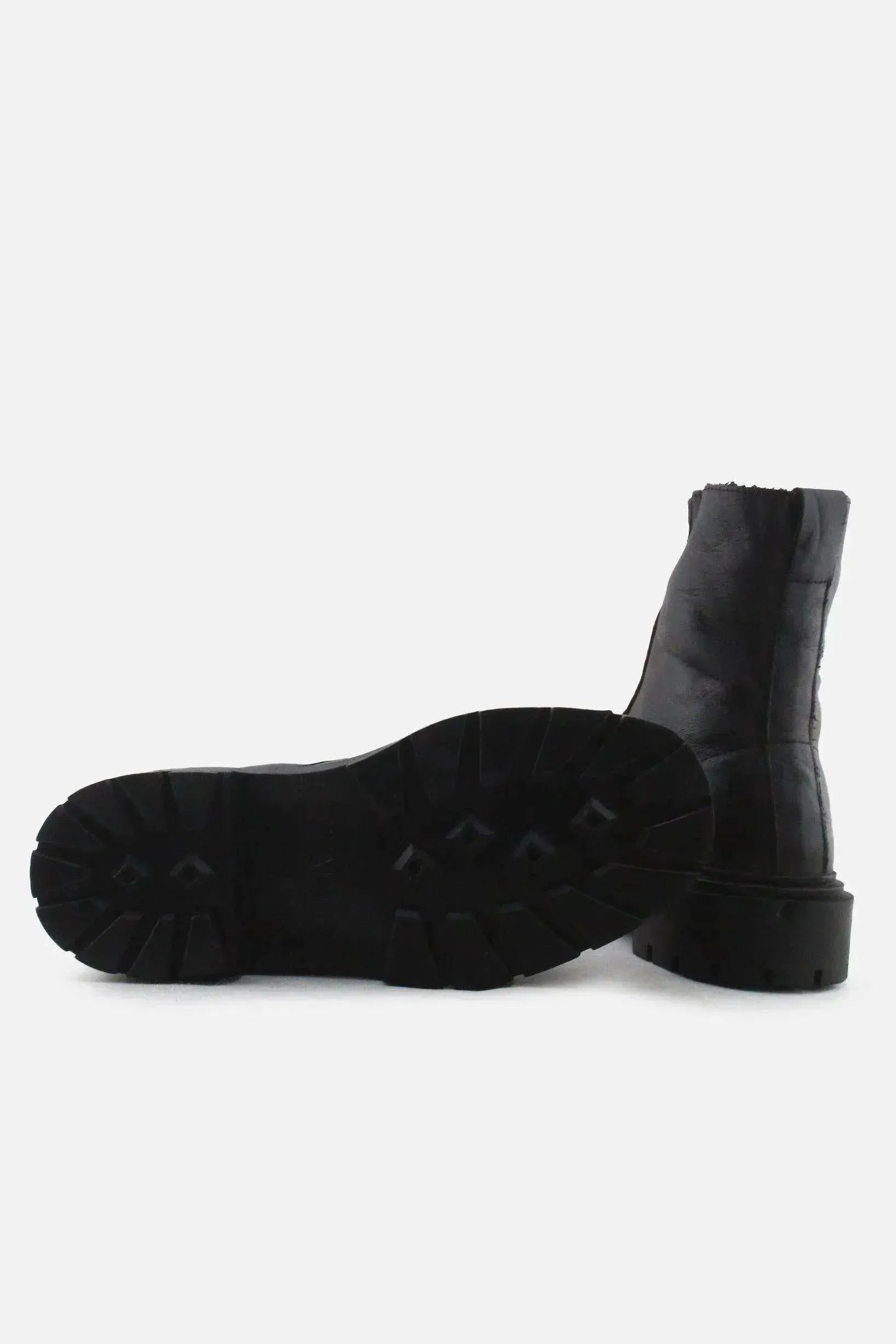 Zara Zipper Chelsea Ankle Boots | 100% Authentic Leather - sundaybazar