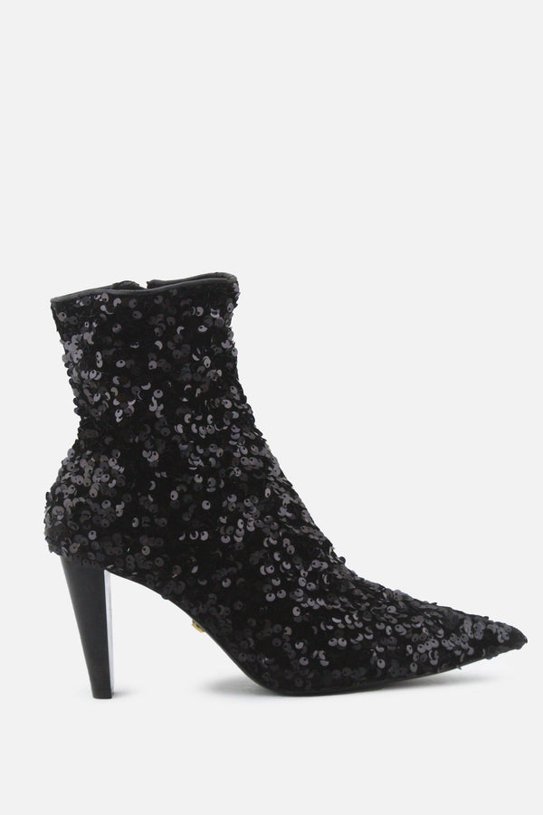 Zara Zipper Block Ankle Boots | Textile