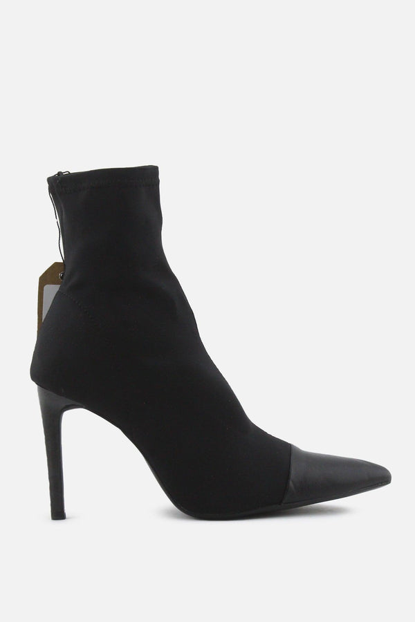 Zara Sock Stilettos Ankle Boots | Textile