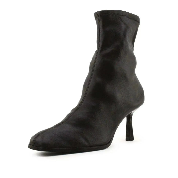 Stradivarius Kitten Heels Ankle Boots | 100% Authentic Leather - sundaybazar