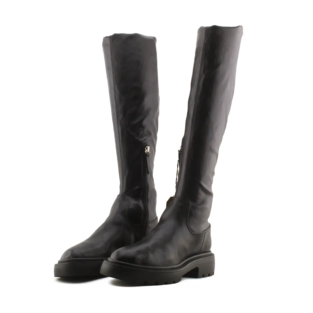 Zara Zipper Over The Knee Boots | 100% Authentic Leather