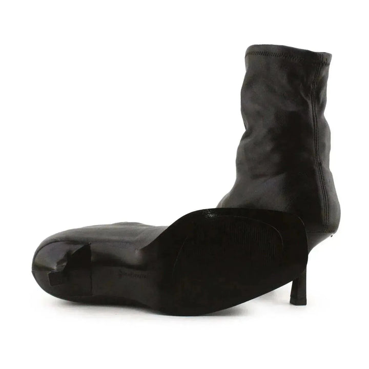 Stradivarius Kitten Heels Ankle Boots | 100% Authentic Leather - sundaybazar