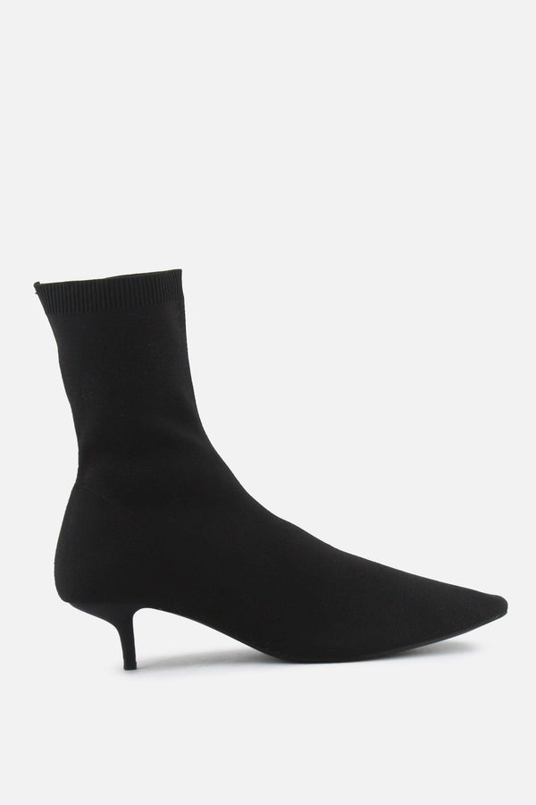 Zara Sock Kitten Ankle Boots | Textile