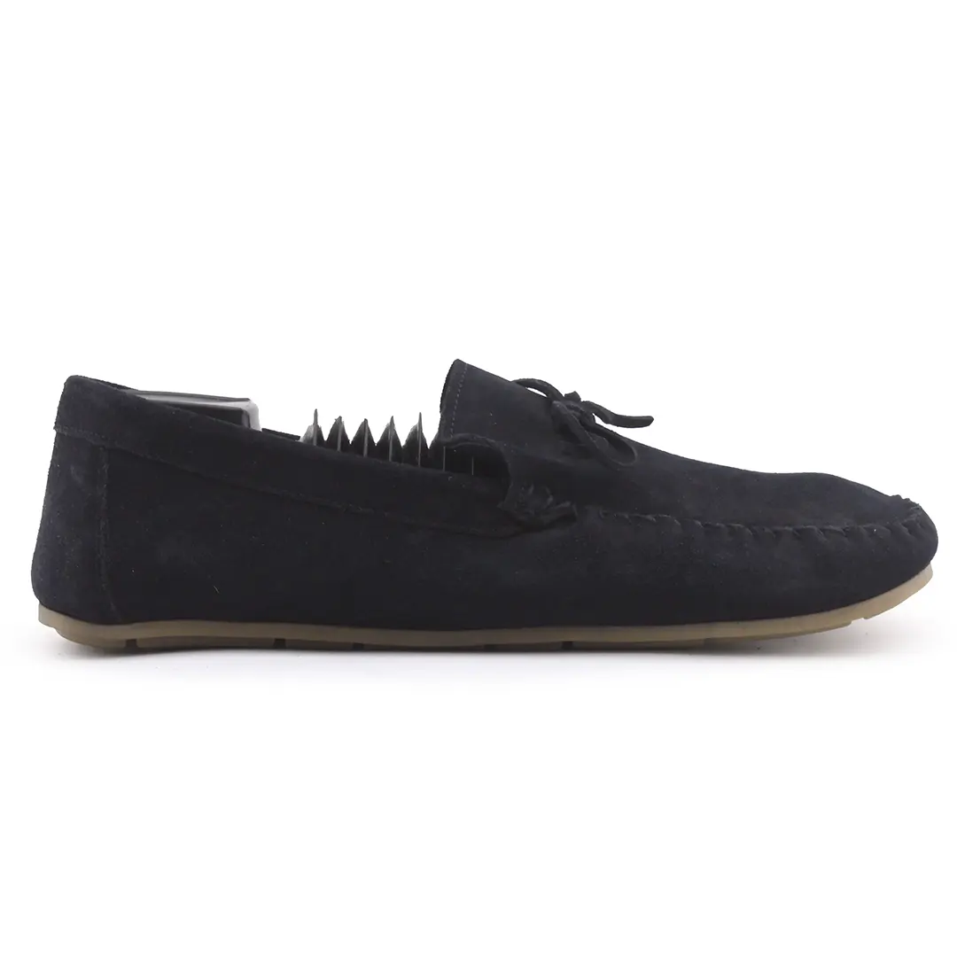 Zara Suede Penny Loafers