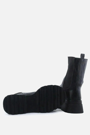 Stradivarius Stretchable Ankle Boots | 100% Authentic Leather - sundaybazar