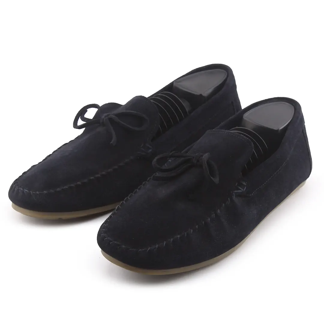 Zara Suede Penny Loafers