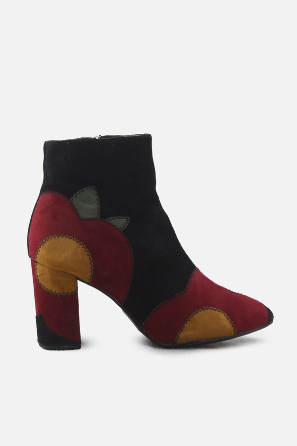 European Brand Zipper Block Ankle Boots | Suede