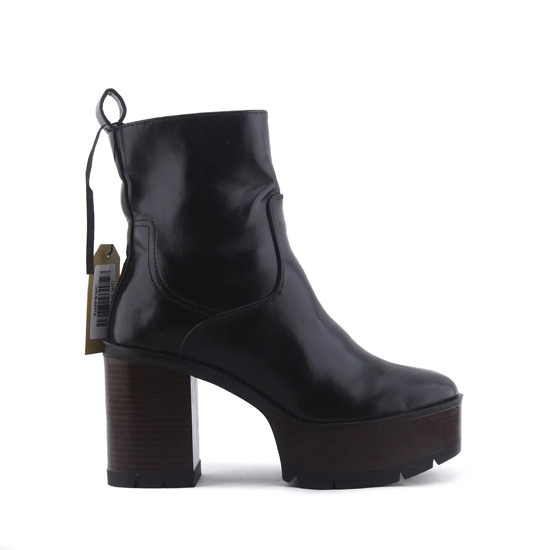 Stradivarius Zipper Ankle Boot | 100% Authentic Leather