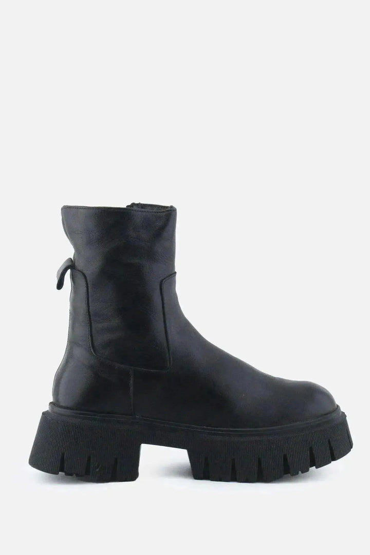 Zara Zipper Ankle Boots | 100% Authentic Leather - sundaybazar