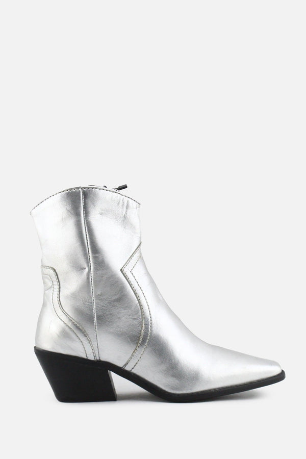 Zara Zipper Block Ankle Boots | 100% Synthetic Leather