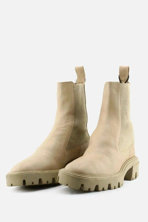 Zara Stretchable Combat Ankle Boots | 100% Authentic Leather - sundaybazar