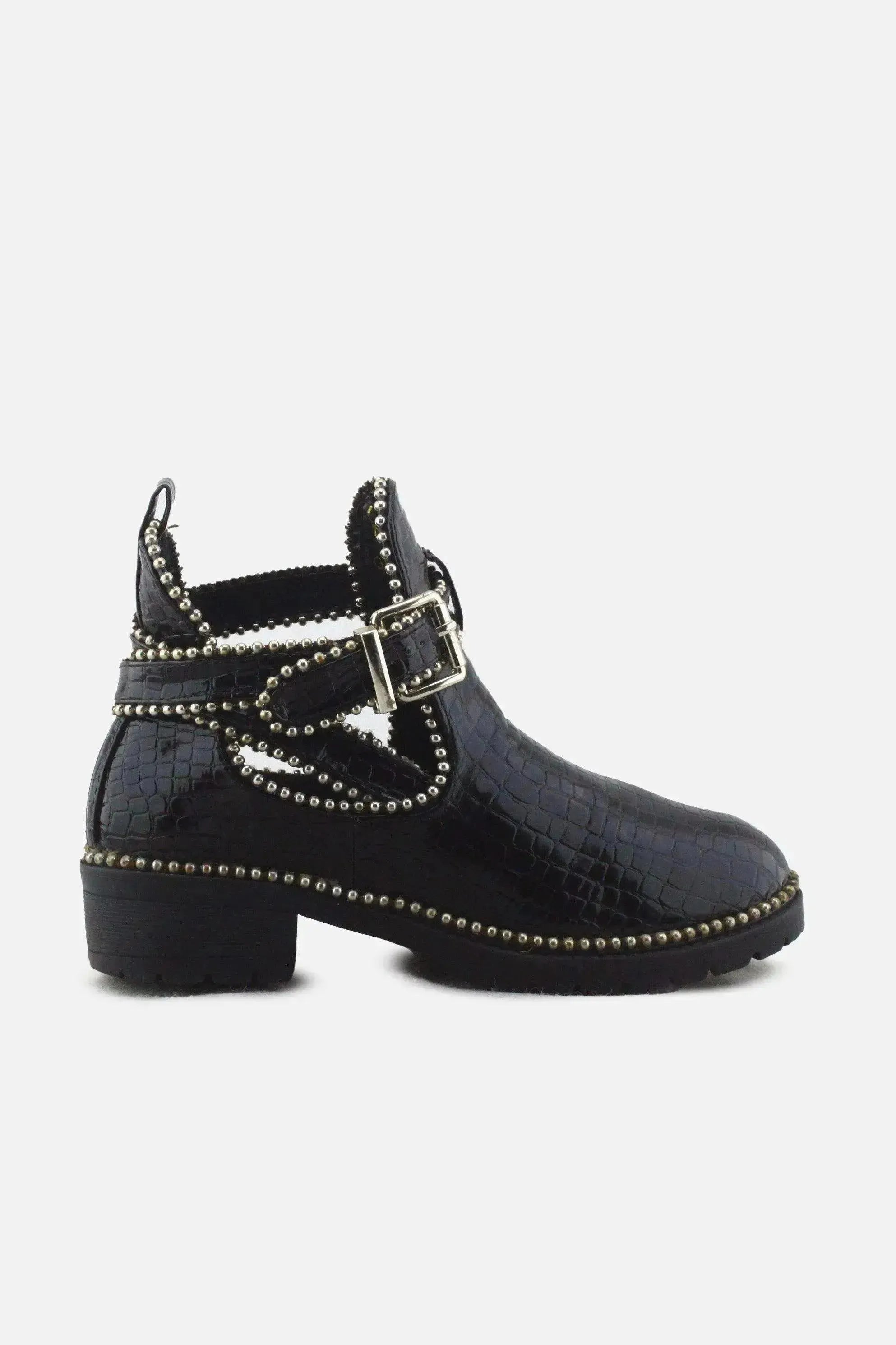 European Brand Buckle Straps Chelsea Ankle Boots | 100% Synthetic Leather - sundaybazar