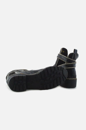 European Brand Buckle Straps Chelsea Ankle Boots | 100% Synthetic Leather - sundaybazar