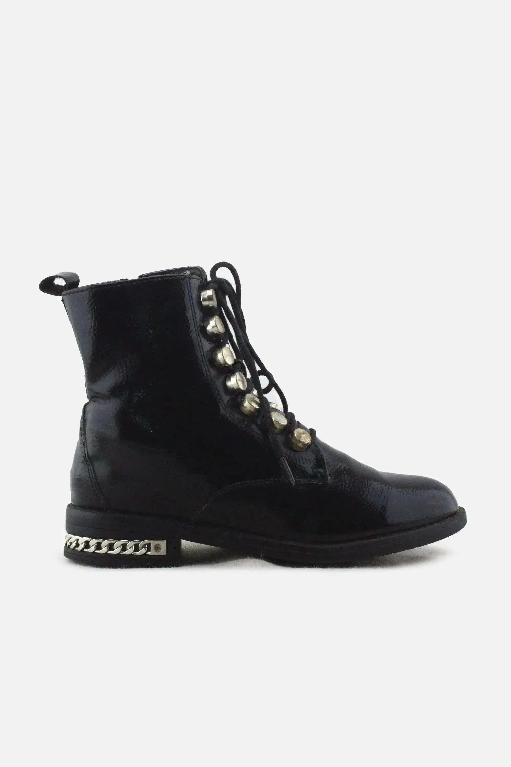 I Love DeeZee Zipper Laces Chelsea Ankle Boots | 100% Synthetic Leather - sundaybazar
