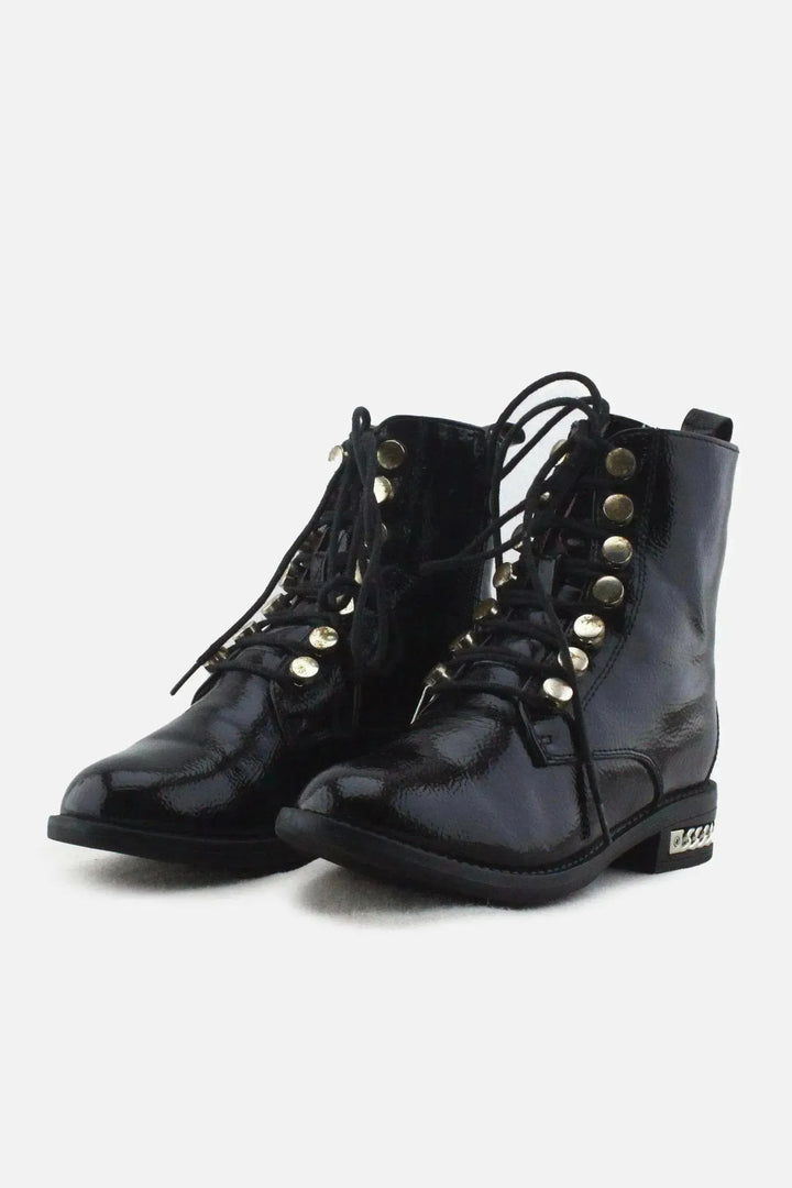I Love DeeZee Zipper Laces Chelsea Ankle Boots | 100% Synthetic Leather - sundaybazar