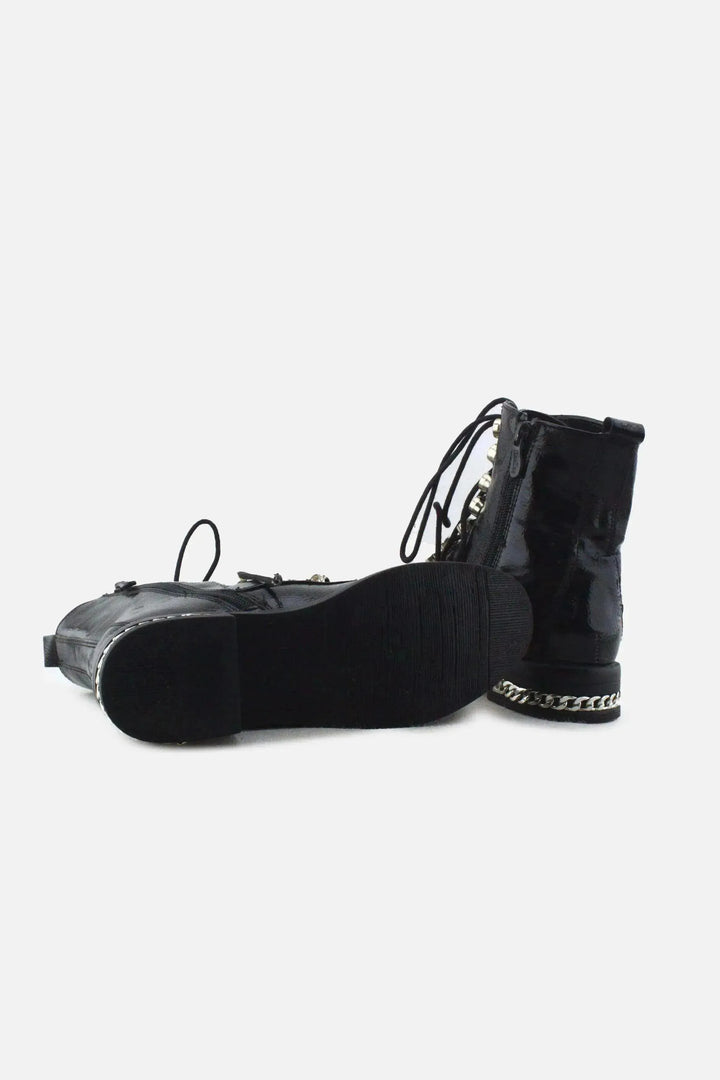I Love DeeZee Zipper Laces Chelsea Ankle Boots | 100% Synthetic Leather - sundaybazar