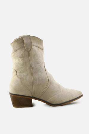 European Brand Zipper Block Ankle Boots | Textile - sundaybazar