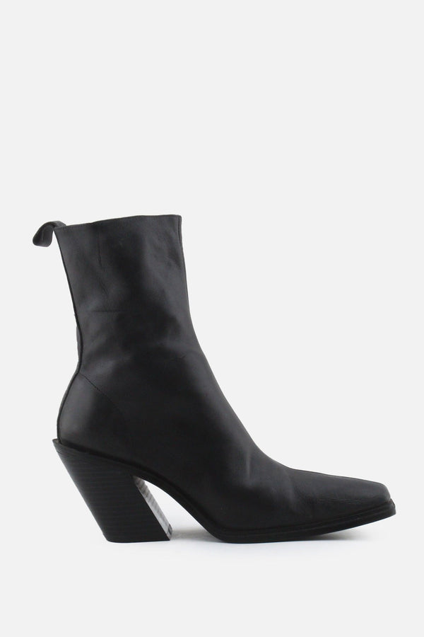 Zara Zipper Block Ankle Boots | 100% Authentic Leather