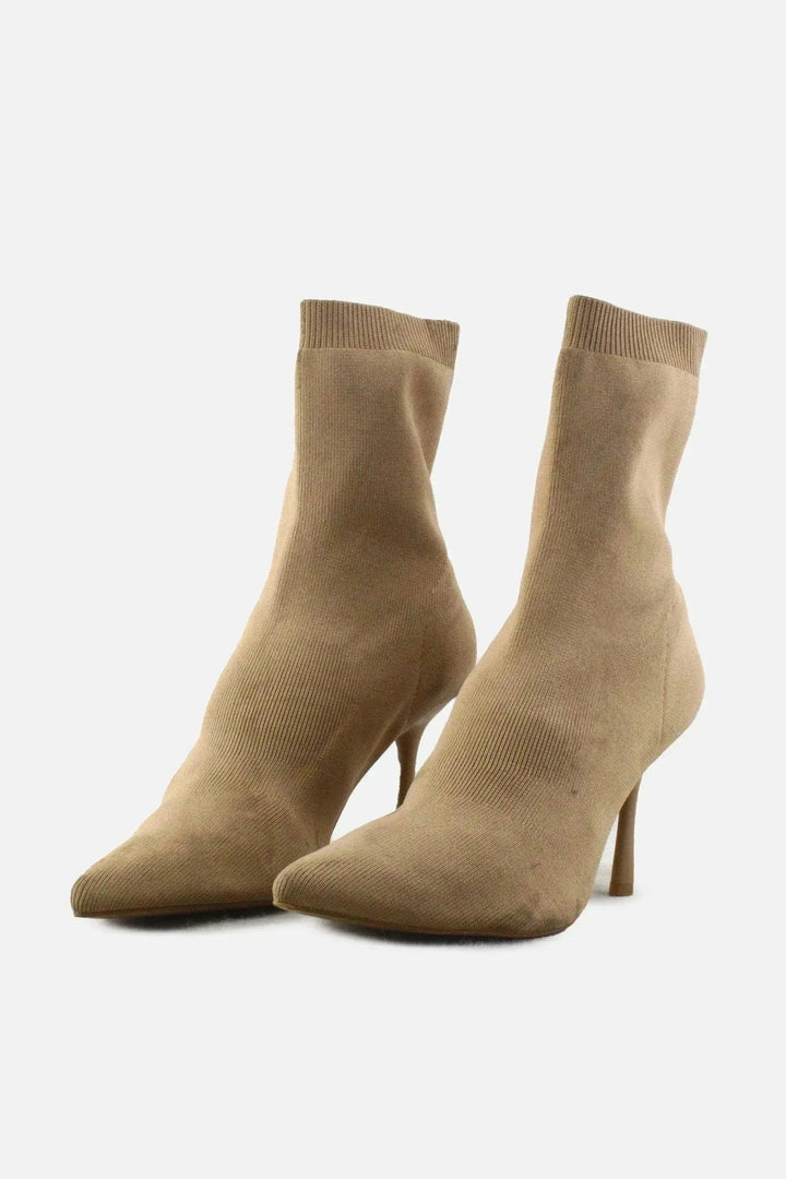Stradivarius Stretchable Stilettos Ankle Boots | Textile - sundaybazar