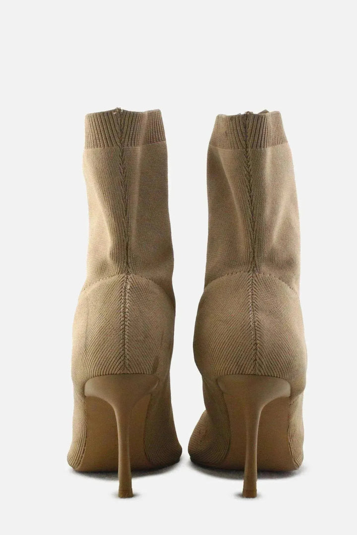Stradivarius Stretchable Stilettos Ankle Boots | Textile - sundaybazar
