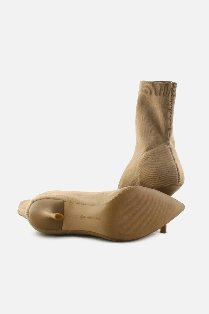 Stradivarius Stretchable Stilettos Ankle Boots | Textile - sundaybazar