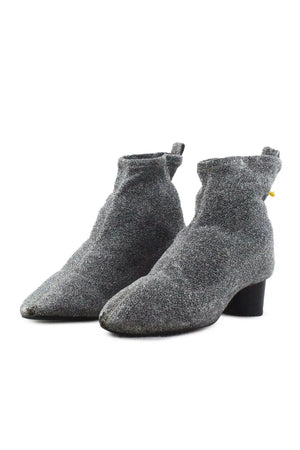 Zara Block Ankle Boots | Textile - sundaybazar