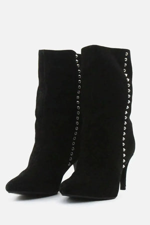 Zara Stilettos Ankle Boots | Suede - sundaybazar
