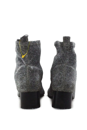 Zara Block Ankle Boots | Textile - sundaybazar