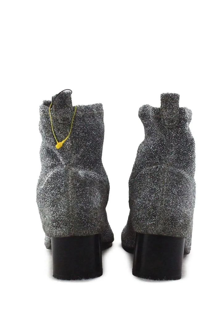 Zara Block Ankle Boots | Textile - sundaybazar