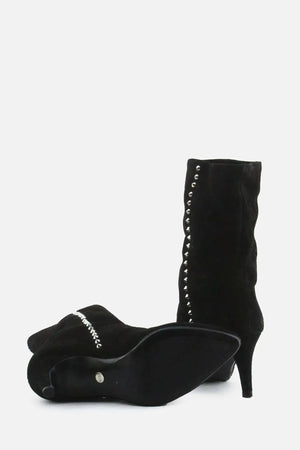 Zara Stilettos Ankle Boots | Suede - sundaybazar
