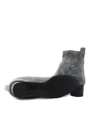 Zara Block Ankle Boots | Textile - sundaybazar