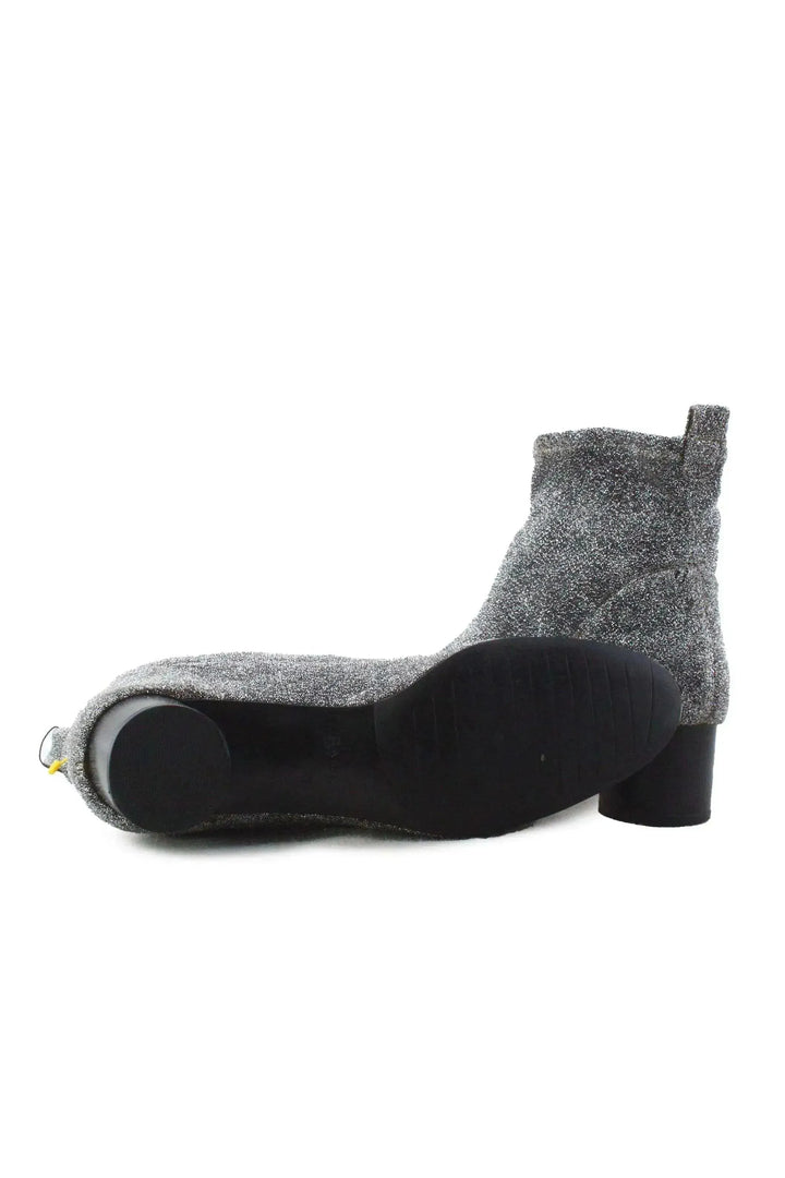 Zara Block Ankle Boots | Textile - sundaybazar