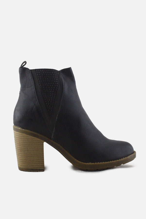 European Brand Stretchable Block Ankle Boots | 100% Authetic Leather