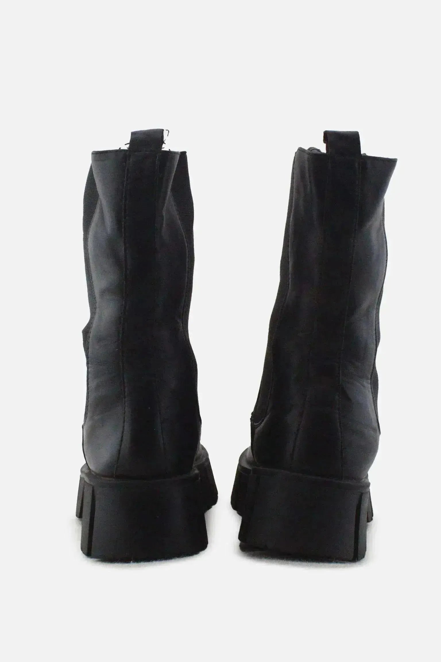 European Brand Stretchable Combat Ankle Boots | 100% Authetic Leather - sundaybazar