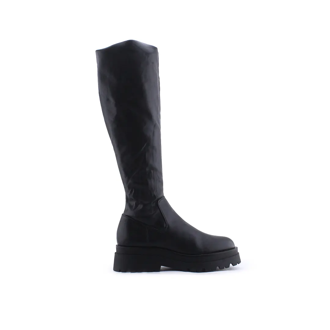Stradivarius Zipper Thigh High Boot | 100% Authentic Leather
