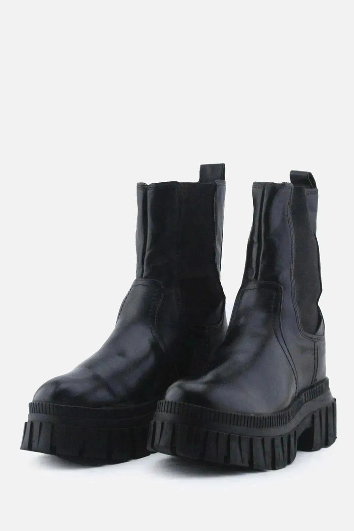 Stradivarius Stretchable Ankle Boots | 100% Authentic Leather - sundaybazar