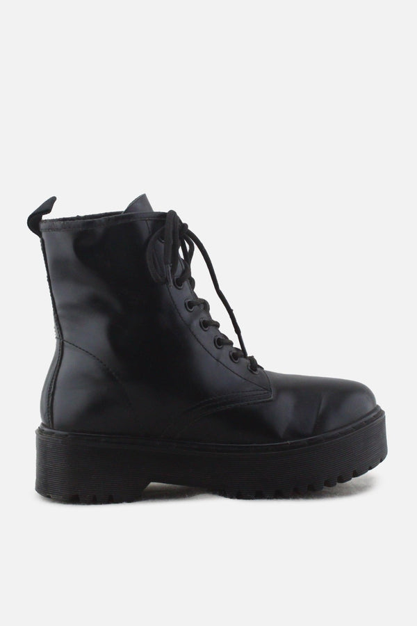 European Brand Laces Combat Ankle Boots | 100% Authetic Leather