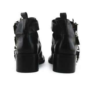 Pull & Bear Buckle Straps Chelsea Ankle Boots | 100% Authentic Leather - sundaybazar