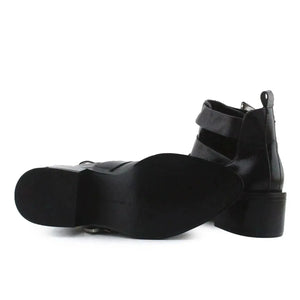 Pull & Bear Buckle Straps Chelsea Ankle Boots | 100% Authentic Leather - sundaybazar