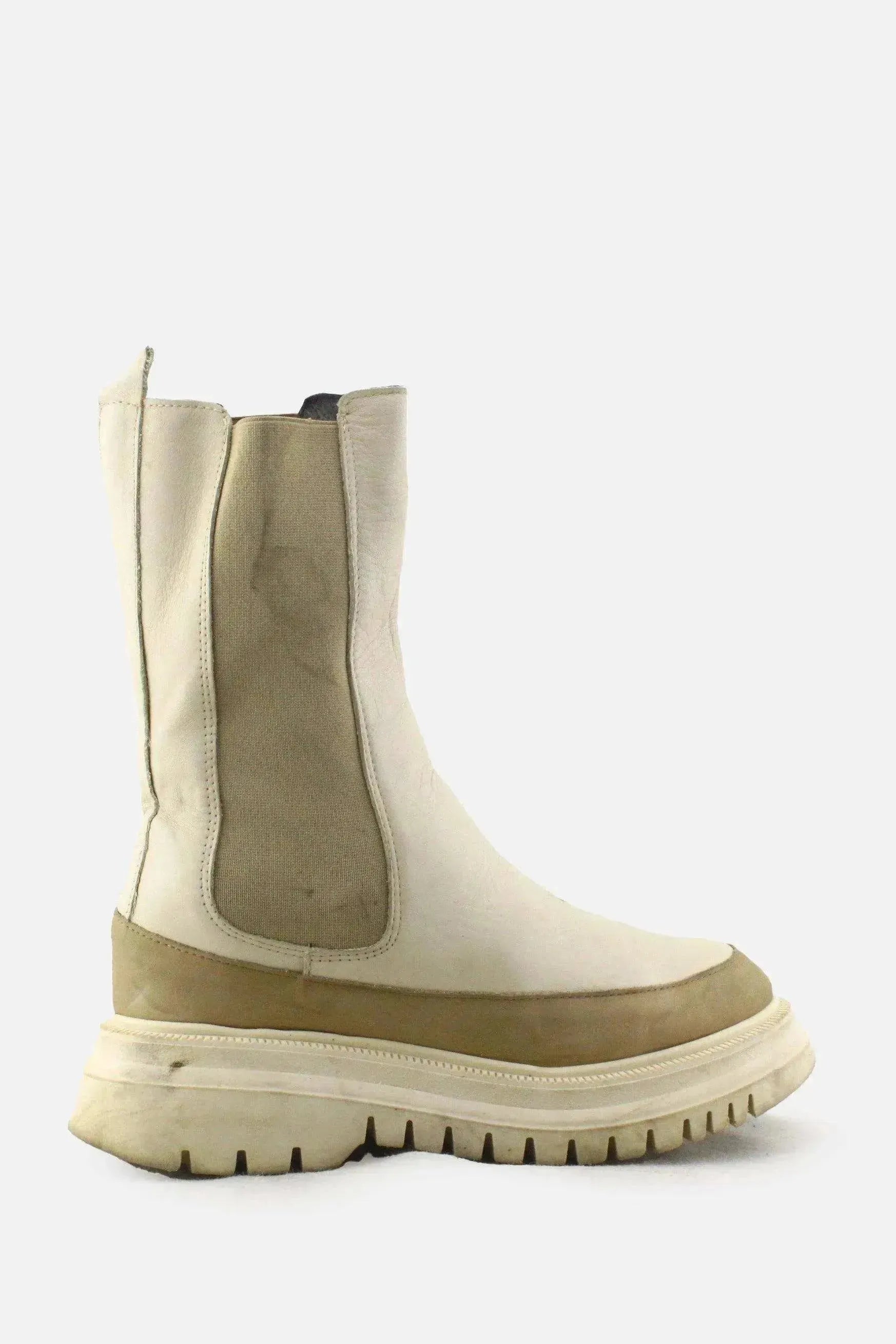 European Brand Stretchable Combat Ankle Boots | 100% Authetic Leather - sundaybazar
