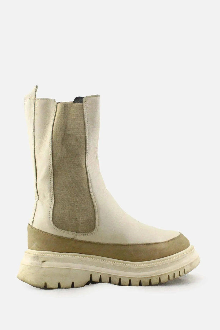 European Brand Stretchable Combat Ankle Boots | 100% Authetic Leather - sundaybazar