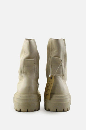 Zara Stretchable Combat Ankle Boots | 100% Authetic Leather - sundaybazar